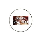 happy-new-year Hat Clip Ball Marker (4 pack)