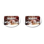 happy-new-year Cufflinks (Oval)