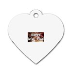 happy-new-year Dog Tag Heart (Two Sides)