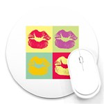 Lips Round Mousepad