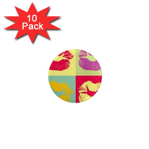 Lips 1  Mini Magnet (10 pack)  from ArtsNow.com Front