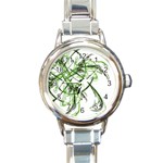 abstract Round Italian Charm Watch