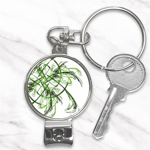 abstract Nail Clippers Key Chain from ArtsNow.com Front