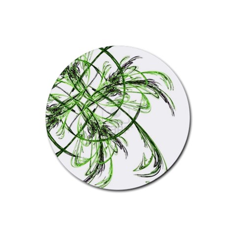 abstract Rubber Round Coaster (4 pack) from ArtsNow.com Front