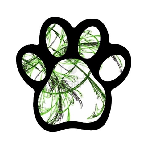 abstract Magnet (Paw Print) from ArtsNow.com Front