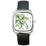 abstract Square Metal Watch