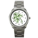 abstract Sport Metal Watch