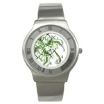 abstract Stainless Steel Watch