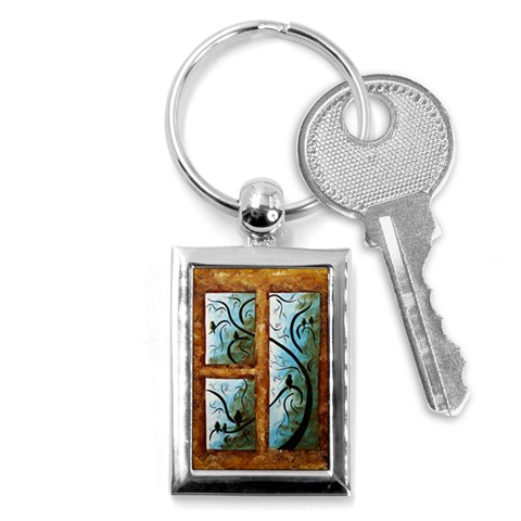 abstract Key Chain (Rectangle) from ArtsNow.com Front