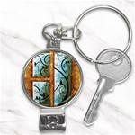 abstract Nail Clippers Key Chain