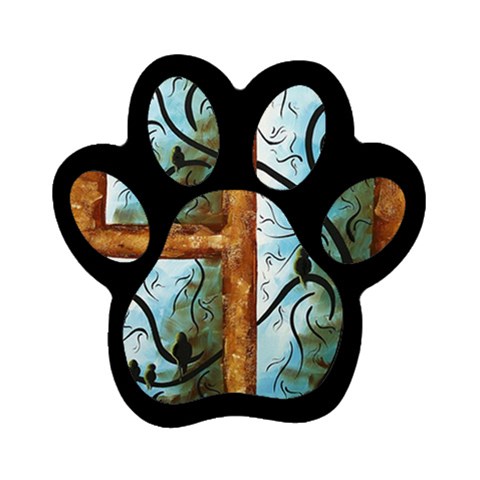 abstract Magnet (Paw Print) from ArtsNow.com Front