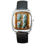 abstract Square Metal Watch