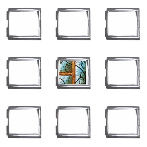 abstract Mega Link Italian Charm (9 pack) from ArtsNow.com Front