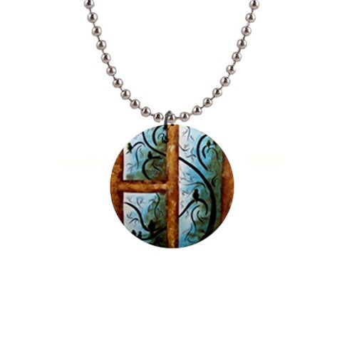 abstract 1  Button Necklace from ArtsNow.com Front