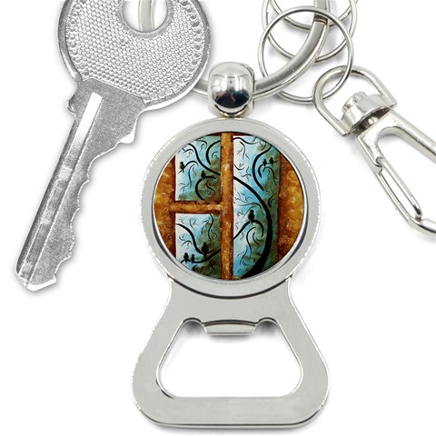 abstract Bottle Opener Key Chain from ArtsNow.com Front
