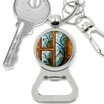 abstract Bottle Opener Key Chain