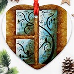 abstract Heart Ornament (Two Sides)