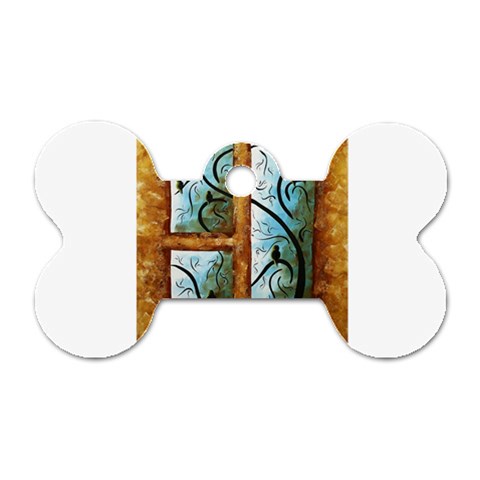 abstract Dog Tag Bone (One Side) from ArtsNow.com Front