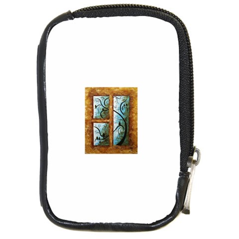 abstract Compact Camera Leather Case from ArtsNow.com Front