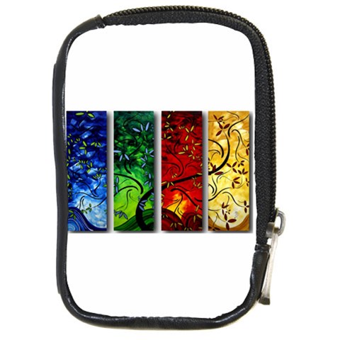 abstract Compact Camera Leather Case from ArtsNow.com Front