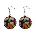 abstract 1  Button Earrings