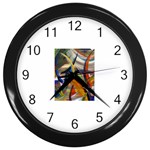 abstract Wall Clock (Black)