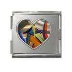 abstract Mega Link Heart Italian Charm (18mm)