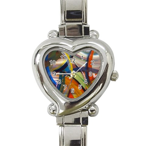 abstract Heart Italian Charm Watch from ArtsNow.com Front
