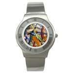 abstract Stainless Steel Watch