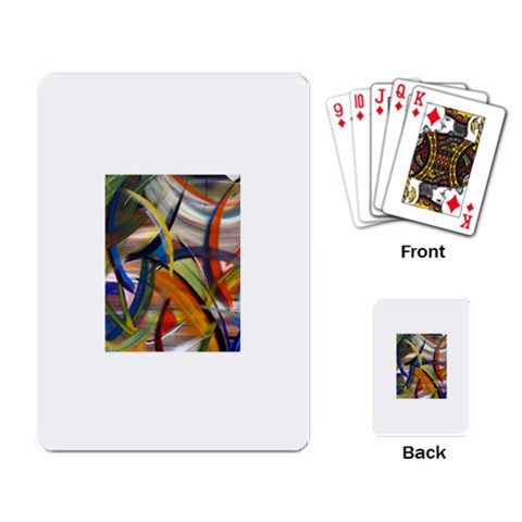 abstract Playing Cards Single Design from ArtsNow.com Back