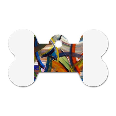 abstract Dog Tag Bone (One Side) from ArtsNow.com Front