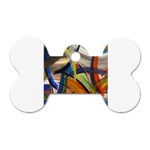 abstract Dog Tag Bone (Two Sides)