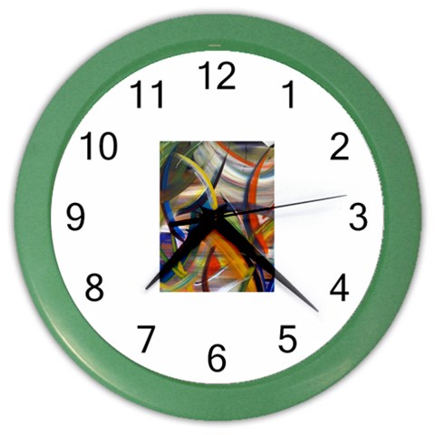 abstract Color Wall Clock from ArtsNow.com Front