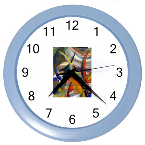 abstract Color Wall Clock from ArtsNow.com Front