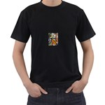 abstract Black T-Shirt