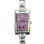grafitti Rectangular Italian Charm Watch