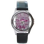 grafitti Round Metal Watch