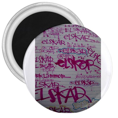 grafitti 3  Magnet from ArtsNow.com Front