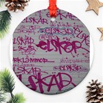 grafitti Ornament (Round)