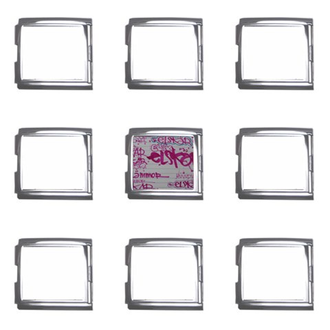 grafitti Mega Link Italian Charm (9 pack) from ArtsNow.com Front