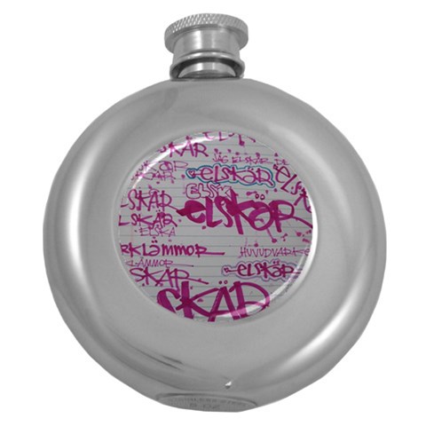 grafitti Hip Flask (5 oz) from ArtsNow.com Front