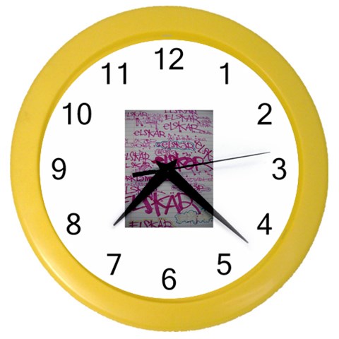 grafitti Color Wall Clock from ArtsNow.com Front