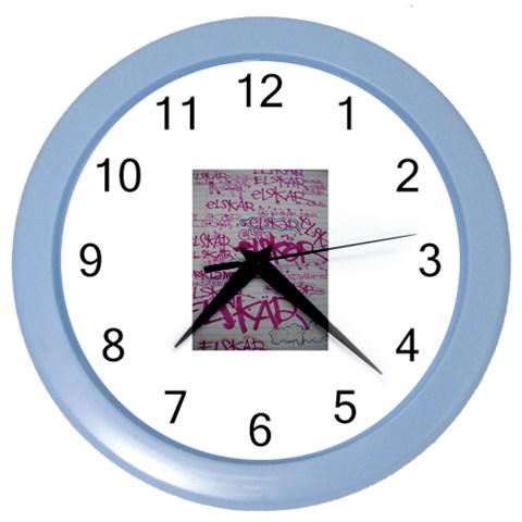 grafitti Color Wall Clock from ArtsNow.com Front