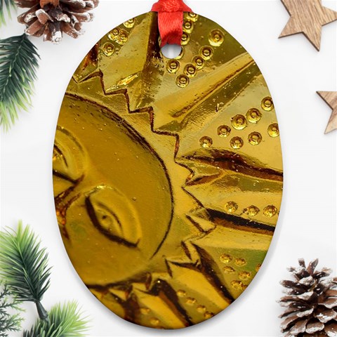 sun Ornament (Oval) from ArtsNow.com Front