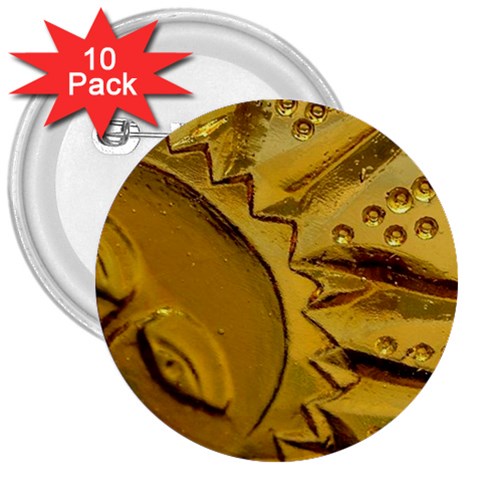 sun 3  Button (10 pack) from ArtsNow.com Front