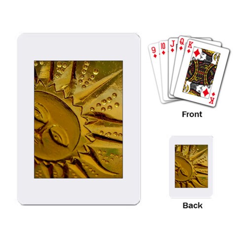 sun Playing Cards Single Design from ArtsNow.com Back