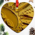 sun Heart Ornament (Two Sides)