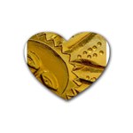 sun Rubber Coaster (Heart)