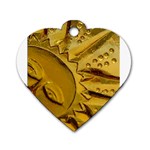 sun Dog Tag Heart (One Side)