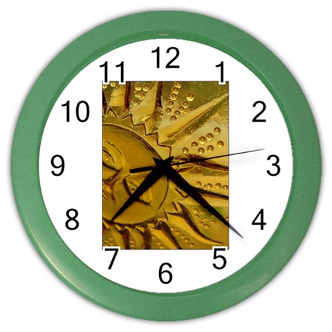 sun Color Wall Clock from ArtsNow.com Front